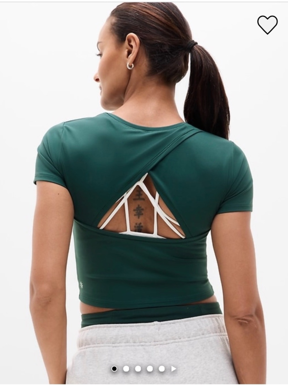 Athleta Transcend Open Back Tee